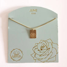 Load image into Gallery viewer, Birthflower Necklaces - Gold - Indie Indie Bang! Bang!