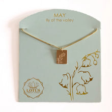 Load image into Gallery viewer, Birthflower Necklaces - Gold - Indie Indie Bang! Bang!