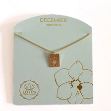 Load image into Gallery viewer, Birthflower Necklaces - Gold - Indie Indie Bang! Bang!