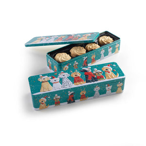 Christmas Dogs Tins of Lemon & Orange Biscuits - Indie Indie Bang! Bang!