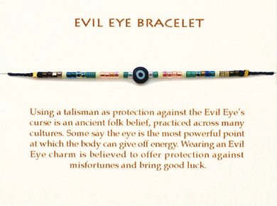 Evil Eye Bracelet - Black / Rose - Indie Indie Bang! Bang!