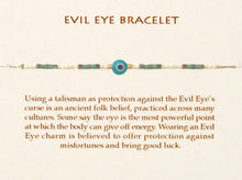 Load image into Gallery viewer, Evil Eye Bracelet - Blue Sea &amp; White - Indie Indie Bang! Bang!