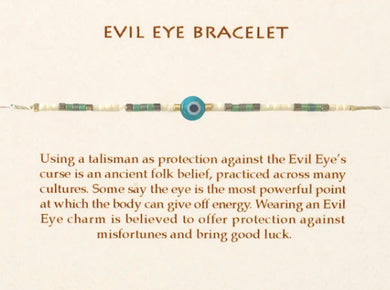 Evil Eye Bracelet - Blue Sea & White - Indie Indie Bang! Bang!