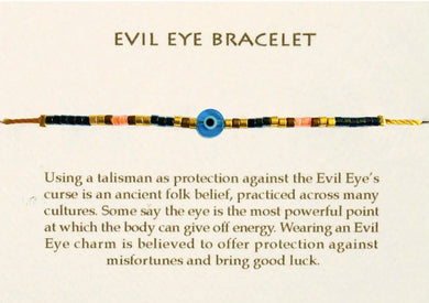 Evil Eye Bracelet - Turquoise/Coral/Night Iris - Indie Indie Bang! Bang!