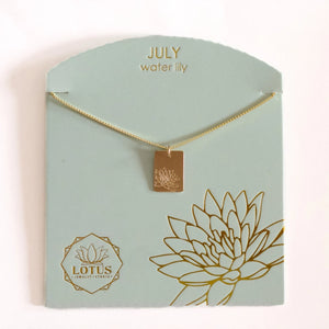 Birthflower Necklaces - Gold - Indie Indie Bang! Bang!