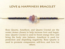 Load image into Gallery viewer, Love &amp; Happiness Gemstone Bracelet - Indie Indie Bang! Bang!