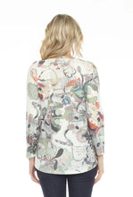 Load image into Gallery viewer, Inoah Check List V-Neck Top - Indie Indie Bang! Bang!