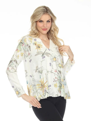 Inoah Daisy Dreams - Brushed Ivory V-Neck - Indie Indie Bang! Bang!