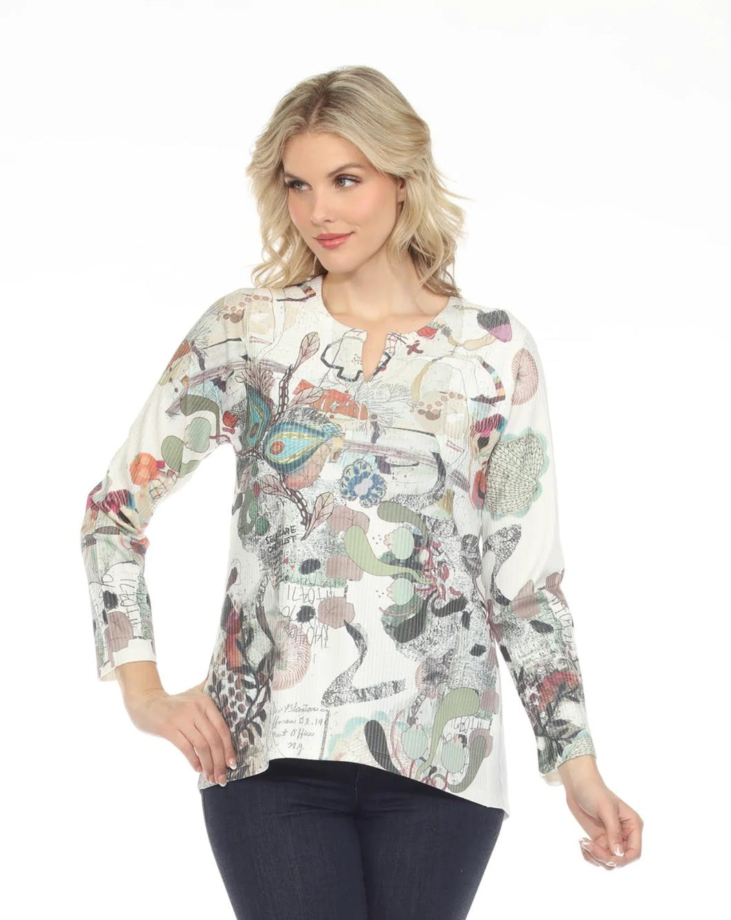 Inoah Check List V-Neck Top - Indie Indie Bang! Bang!