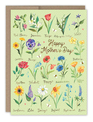 Wildflower Mother's Day Card - Indie Indie Bang! Bang!