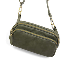 Load image into Gallery viewer, Kylie Double Zip Sling/ Belt Bag