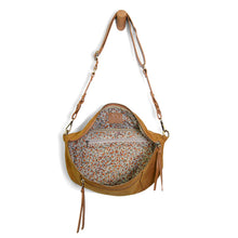 Load image into Gallery viewer, Golden Tan Nina Faux Suede Sling Bag