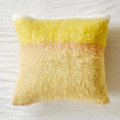 Lemonade Mohair Wide Striped Throw Pillow - Indie Indie Bang! Bang!