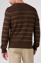 Load image into Gallery viewer, Crew Neck Sweater in Striped Dark Wheat
