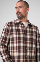 Load image into Gallery viewer, Burnt Henna Button Long Sleeve Flannel