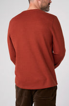 Load image into Gallery viewer, Long Sleeve Crew Neck Tee - Burnt Henna