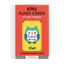 Load image into Gallery viewer, Ring Flash Cards: My First Animals