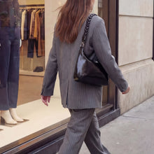 Load image into Gallery viewer, HOBO | Madison Shoulder Bag in Polished Leather - Black