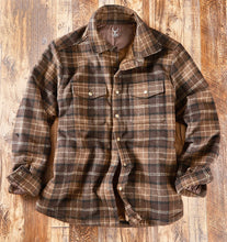 Load image into Gallery viewer, Men's Sherpa-Lined Flannel Shirt Jacket