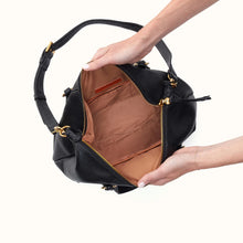 Load image into Gallery viewer, HOBO | Harley Satchel in Pebbled Leather - Black