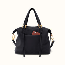 Load image into Gallery viewer, HOBO | Harley Satchel in Pebbled Leather - Black