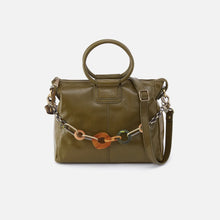 Load image into Gallery viewer, HOBO | Sheila Medium Satchel with Charm in Polished Leather - Olive Veil - Indie Indie Bang! Bang!