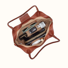 Load image into Gallery viewer, HOBO | Foundery Small Tote in Washed Leather - Kindling Brown