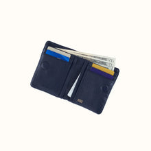 Load image into Gallery viewer, HOBO | Lumen Mini Wallet in Pebbled Leather - Ink Navy