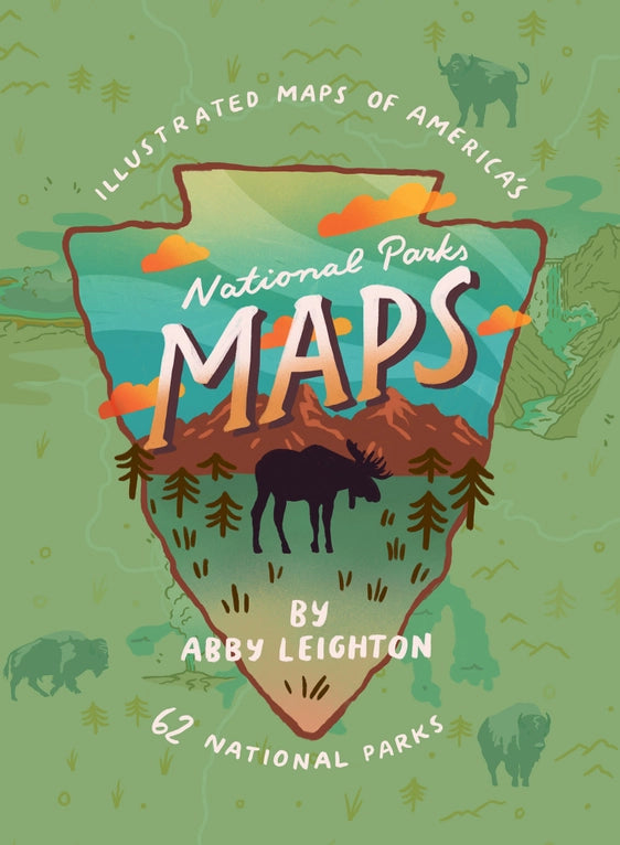 National Parks Maps: Illustrated Maps of 62 National Parks - Indie Indie Bang! Bang!