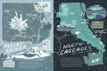 Load image into Gallery viewer, National Parks Maps: Illustrated Maps of 62 National Parks - Indie Indie Bang! Bang!