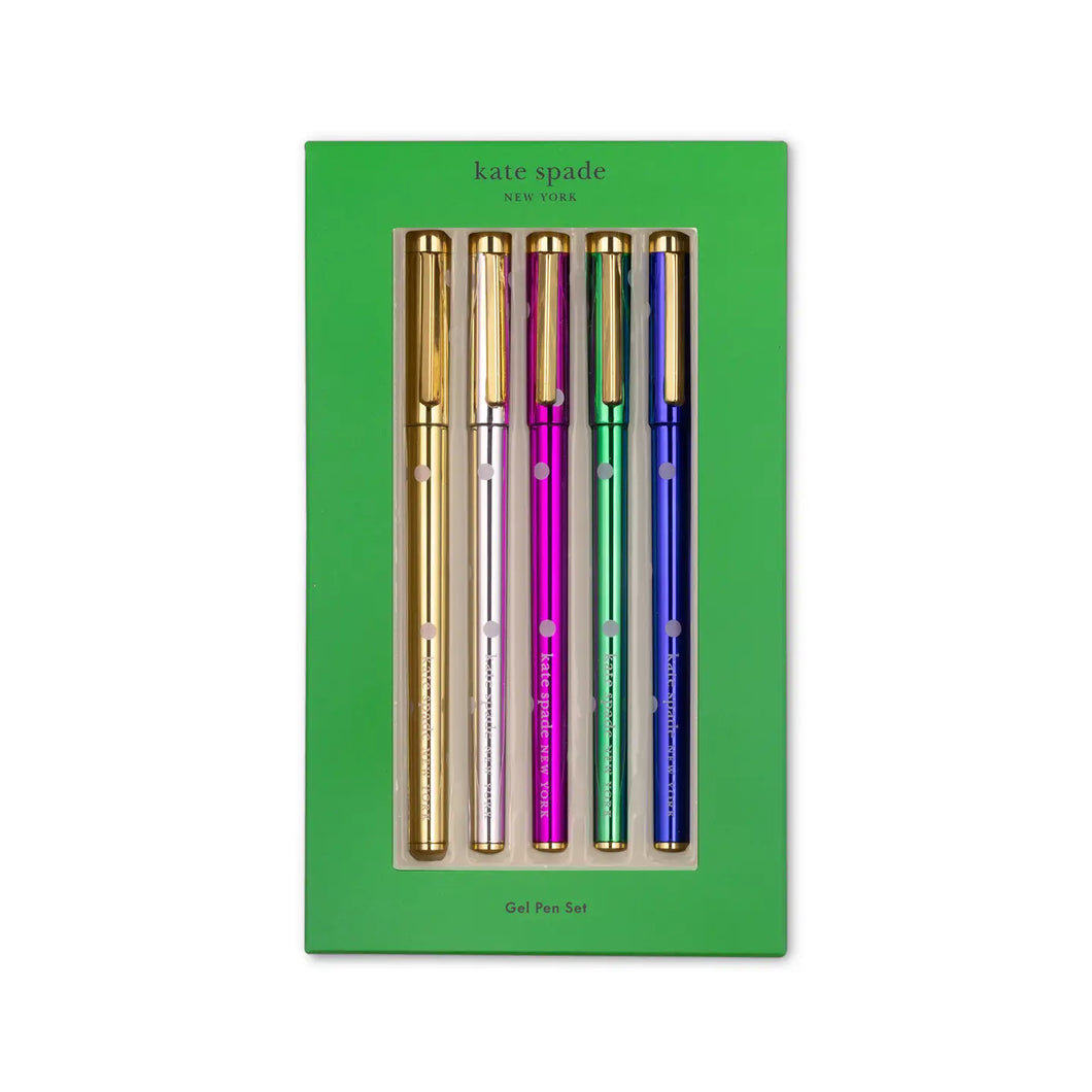 Kate Spade New York Pen Set, Metallic Dots - Indie Indie Bang! Bang!