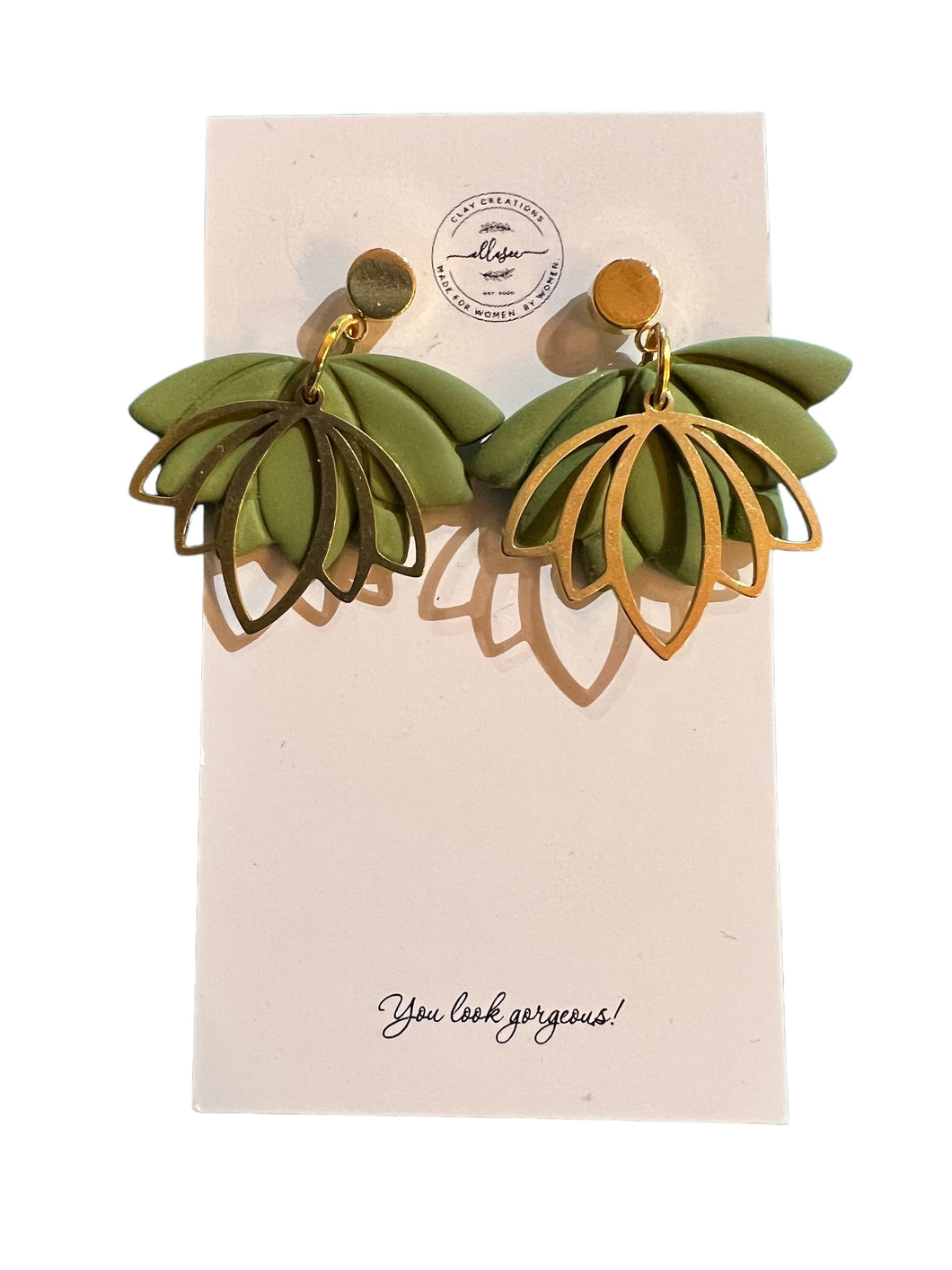 Truly Lotus Dangles Earrings - Indie Indie Bang! Bang!