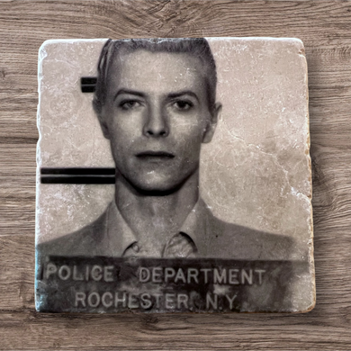 David Bowie Mugshot Coaster - Indie Indie Bang! Bang!