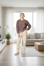 Load image into Gallery viewer, Plum Blossom Embroidered Knit Sweater - Indie Indie Bang! Bang!