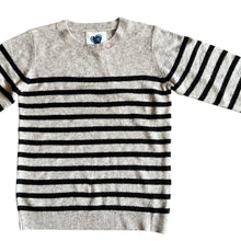 Load image into Gallery viewer, Coco Stripped Camel Sweater with Smiley Detail - Indie Indie Bang! Bang!