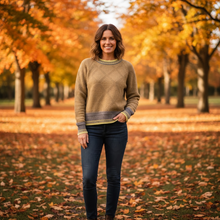 Load image into Gallery viewer, Neon Trim Diamond Knit Sweater | MD'M - Indie Indie Bang! Bang!