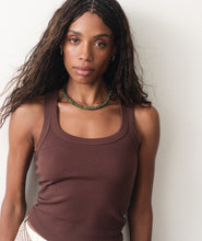 Load image into Gallery viewer, Lexi Rib Sun-In Tank in Chocolate - Marine Layer