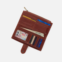 Load image into Gallery viewer, HOBO | Dunn Continental Wallet in Polished Leather - Pecan Ridge