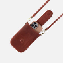 Load image into Gallery viewer, HOBO | Expedition Phone Crossbody in Patina Leather - Pecan Ridge - Indie Indie Bang! Bang!