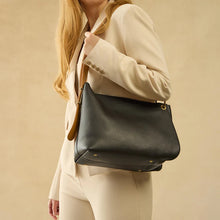 Load image into Gallery viewer, HOBO | Rayna Shoulder Bag in Double-Faced Leather - Black - Indie Indie Bang! Bang!
