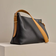 Load image into Gallery viewer, HOBO | Rayna Shoulder Bag in Double-Faced Leather - Black - Indie Indie Bang! Bang!