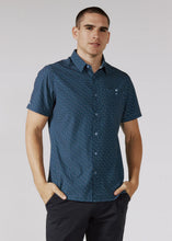 Load image into Gallery viewer, Montague Navy Short Sleeve Shirt - Indie Indie Bang! Bang!