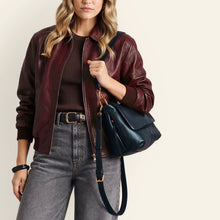 Load image into Gallery viewer, HOBO | Harley Convertible Shoulder Bag in Pebbled Leather - Black