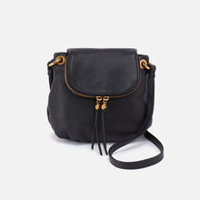Load image into Gallery viewer, HOBO | Fern Zip-Flap Crossbody in Pebbled Leather - Black - Indie Indie Bang! Bang!