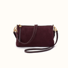 Load image into Gallery viewer, HOBO | Darcy Crossbody in Suede Leather - Dark Cherry