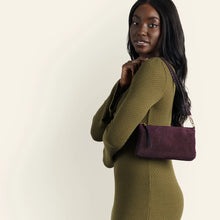 Load image into Gallery viewer, HOBO | Darcy Crossbody in Suede Leather - Dark Cherry