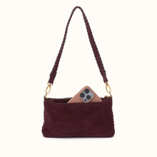 Load image into Gallery viewer, HOBO | Darcy Crossbody in Suede Leather - Dark Cherry