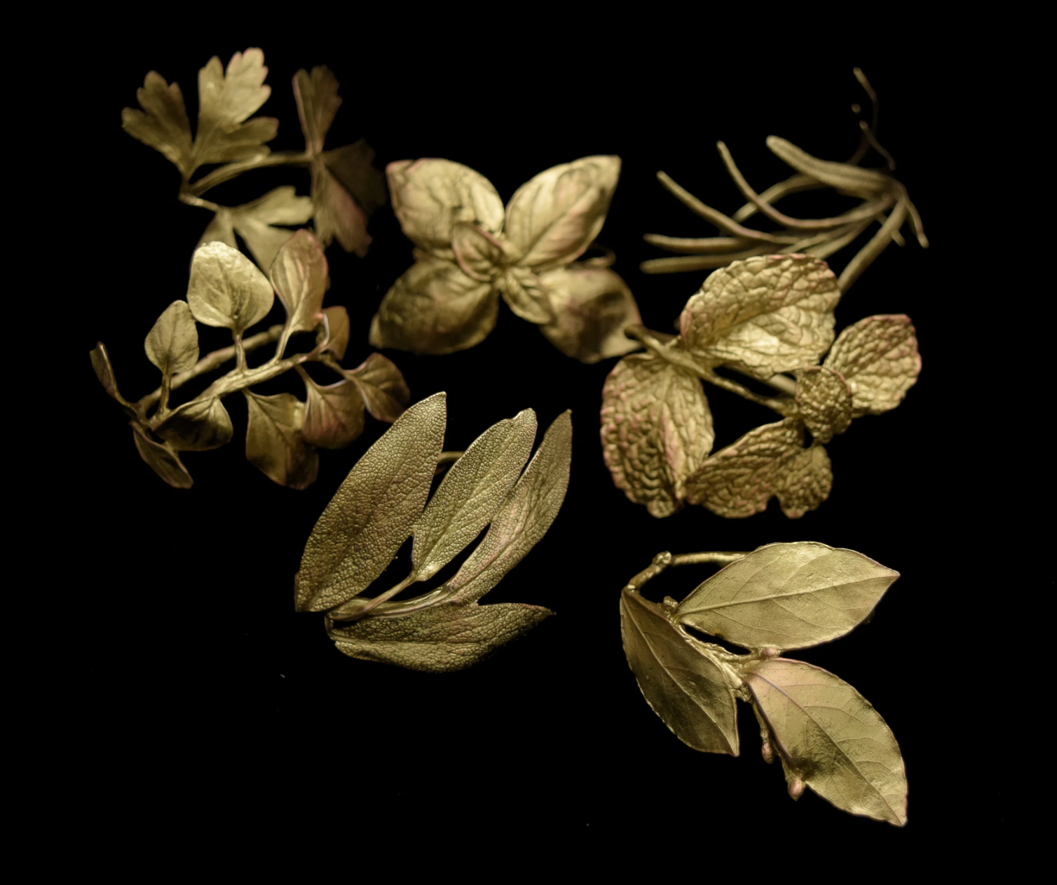 Michael Michaud Italian Herb Assorted Napkin Rings - Thumbnail 2