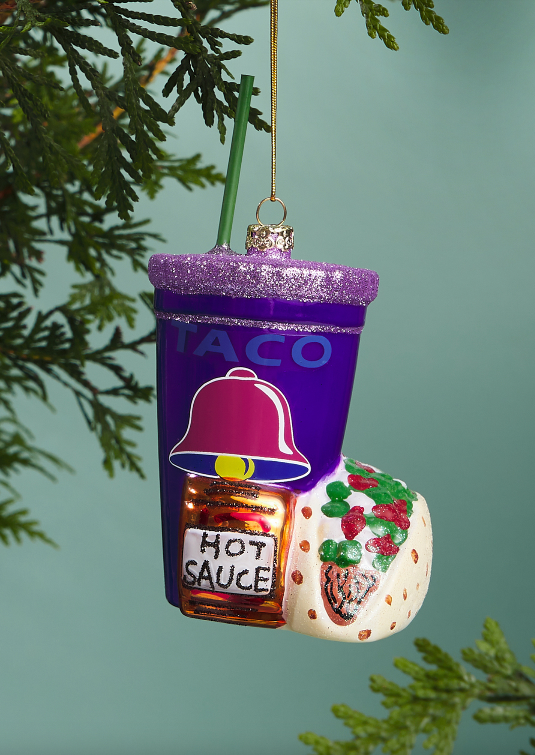 Fast Food Taco Ornament - Indie Indie Bang! Bang!