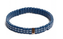 Load image into Gallery viewer, Midnight Blue Small Tile Bracelet - Indie Indie Bang! Bang!